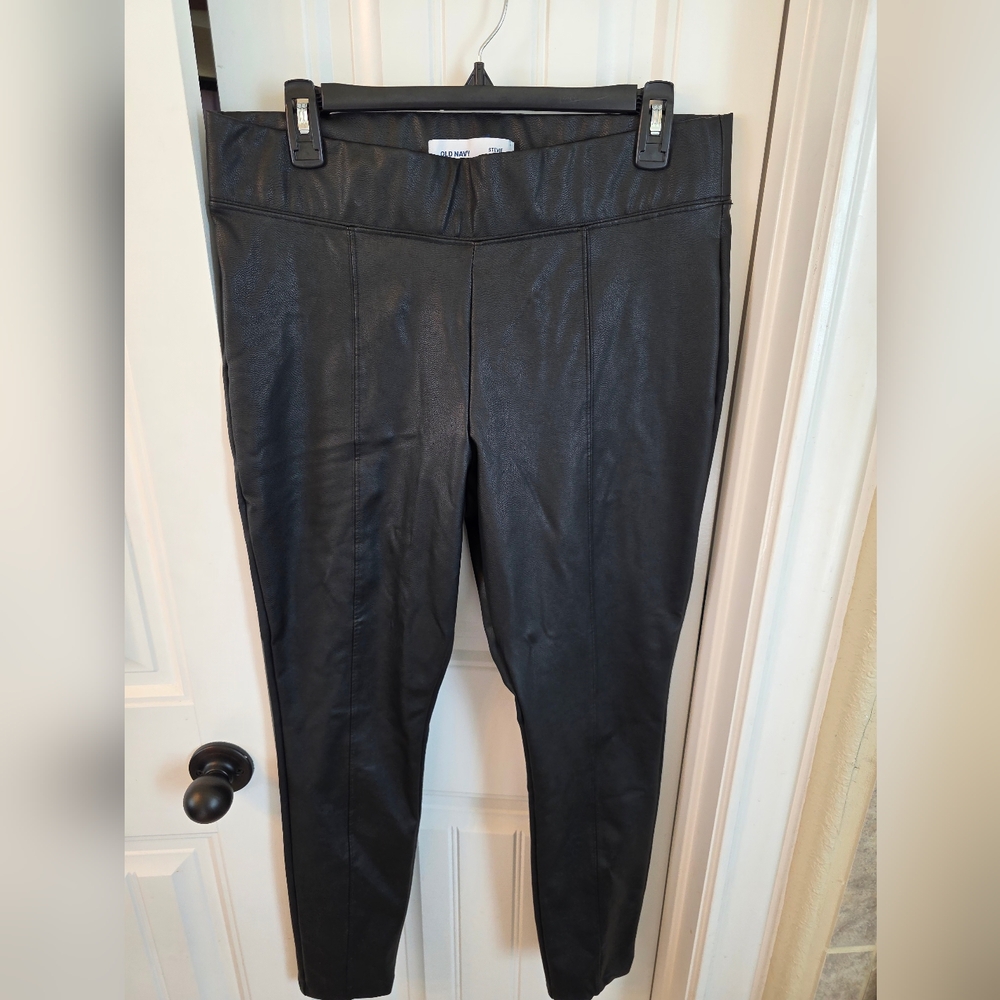 Old Navy Pleather High Waisted Stevie Pants
